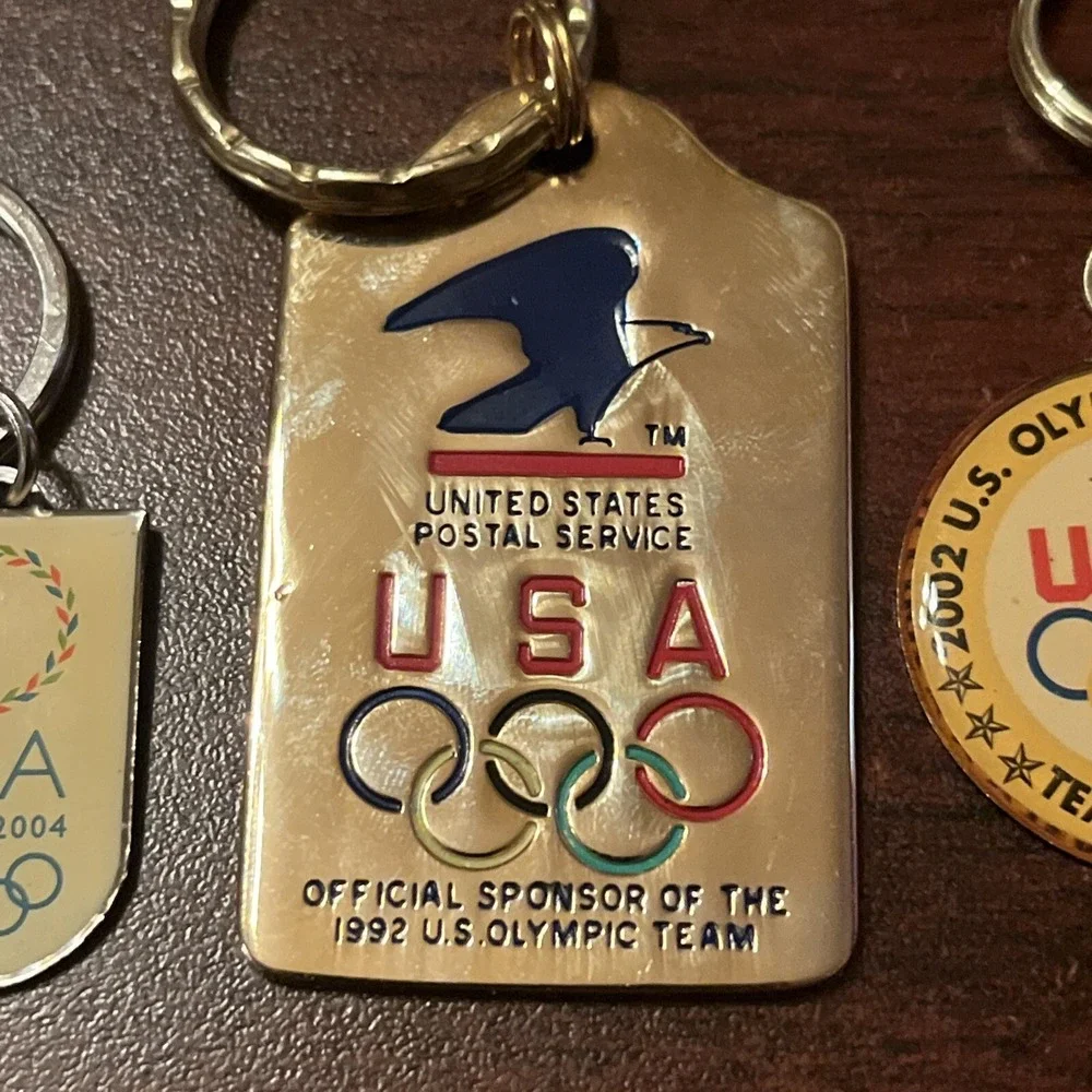 Lot‎ Of 3 Olympic Keychains USPS Athens Salt Lake City Barcelona
